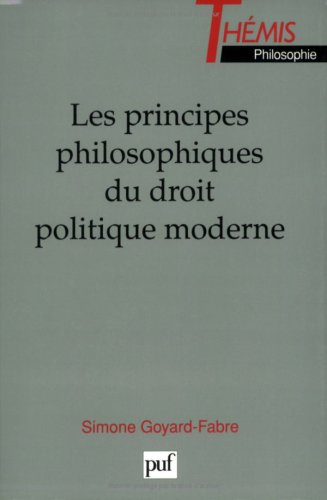 Les Principes philosophiques du droit politique moderne