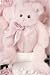Baby Blush Bearington 10.5" Traditional Pink Teddy Bear with Rose and Pink Bow Girl Baby Shower Stuffed Animal Gift By Bearington Collection