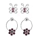 Brand new Kids' Sterling Silver Butterfly/ Flower Earrings 2-pr. Set on sales