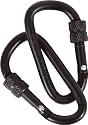 Mil-Com 8mm Screw Gate Locking Carabiners - 2 Pack
