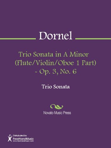 Trio Sonata in A Minor   (Flute/Violin/Oboe 1 Part) - Op. 3, No. 6 Sheet Music