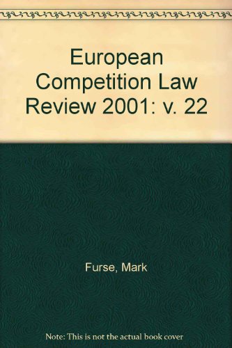 European Competition Law Review 2001: v. 22