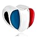 LovelyJewelry American Map USA Flag Patriotic 4th of July Independence Day Charm Bead For Bracelets
