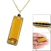 Como Metal Necklace Chain Style Gold Tone Harmonica Pendant