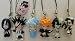 Anime Bleach Figure Cell Phone Strap Keychain Set of 6