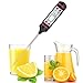 Grill Thermometer, RISEPRO Digital Candy Cooking Food Thermometer Probe Meat Kitchen BBQ Selectable Temperature -50-300°C (Pack of 2 pcs) WT-1BK