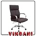BUFFALO DARK BROWN LUXURY LEATHER OFFICE CHAIR
