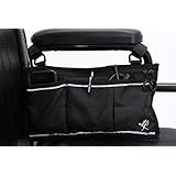 Pembrook Wheelchair Side Bag - Black - Great Accessory for your mobility devices. Fits most Scooters, Walkers, Rollators - Manual, Powered or Electric Wheelchairs