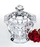 OCTAGONAL CRYSTAL CANISTER - OCTAGONAL CRYSTAL CANISTER WITH COVER