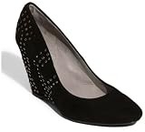KENNETH COLE NEW YORK LUCKY BREAK WOMENS WEDGE HEELS BLACK SUEDE 10 M
