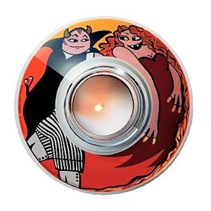 Candle Holder Lantern, Lucifer, Dracula Couple, Designer Porcelain Tea Light Candle Lamp... by 