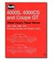 Audi and Auto Union Workshop Manual: Audi 4000s & Cs Coupe GT 1984-87: Part No A487