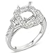 14k .65 Dwt Diamond White Gold Engagement Ring - JewelryWeb