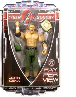 JOHN CENA - WWE Wrestling Pay Per View PPV Series 14 Cyber Sunday Figure by Jakks-image