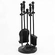 Woodfield Black 5-piece Mini Tool Set with Ball Handles for Fireplace