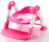 【三友記】【 お子様の成長に合わせて変形 】 3WAY トイレトレーナー ステップアップ おまる 補助 トレーニング 子供 キッズ チャイルド SM-207-CS ( ピンク)