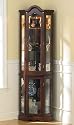 Furniture online: Lighted Curio Cabinet - Golden Mahogany