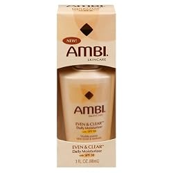 Ambi Even & Clear Skincare, Daily Moisturizer with SPF 30 3 fl oz (88 ml)