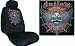 Car Truck SUV Outlaw From Hell Skull Print Seat Covers 2 Black Universal Low Back wit...