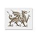 Medieval Dragon Stencil Template - Reusable Stencil with Multiple Sizes Available