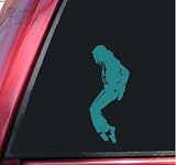 41U9ljVFuRL. SL160  Michael Jackson Silhouette Vinyl Decal Sticker   Teal
