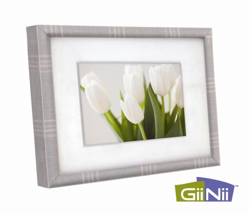 GiiNii 5 Inch Digital Picture Frame in Lilac Fabric