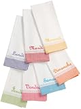 DII Bonne Jours Dishtowel, Set of 7