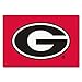 FANMATS 4991 NCAA - Georgia Bulldogs Starter Mat Accent Rug - 19in. x 30in. | Sports Fan Home Decor Rug and Tailgating Mat - G Primary Logo (Black Outline), Red