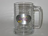 Kitchen & Housewares : ATLANTA BRAVES 15 ounce GLASS TANKARD MUG with Pewter Logo