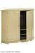 French Country 60"w Tv Armoire, CORNER, ANTIQUE CREAM