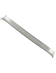 16-19mm Straight End Speidel Twist-O-Flex Silver Tone Watch Band 605/03