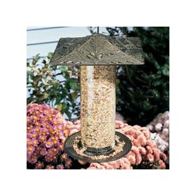 12 Inch Oakleaf Tube Feeder - French Bronze, French Bronze by 