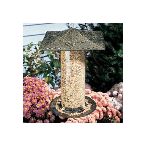 12 Inch Oakleaf Tube Feeder - French Bronze, French Bronze by 
