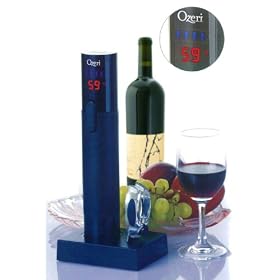 Ozeri Maestro Electric Wine Opener with Infrared Thermometer and Digital LCD Display