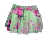Athena Tropical Green Skirted Swim Cover-up M