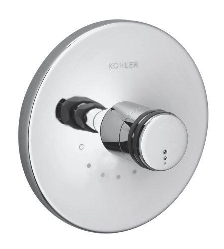 KOHLER K-T10182-7-CP Mastershower Thermostatic Valve Trim, Polished Chrome