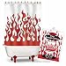 Red Flame Shower Curtain