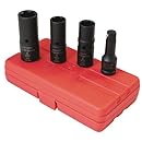 Sunex 2724 1/2-Inch Drive Deep Thin Wall Flip Socket Set, 4-Piece