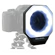 12-LED MAKRO-RINGLICHT bzw. RINGLEUCHTE mit hoher Lichtintensit�t f�r CANON EOS 5D , 5D Mark II , 1D Mark IV , 7D , 10D , 20D , 20Da , 30D , 50D , 40D , 250D , 300D , 350D , 400D , 450D , 500D , 1000D , POWERSHOT G10 , G11 , G9 , etc.