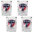 Dallas FC Soccer 4pc Square Shot Glass Set - Primary Team Logo MAJOR-LEAGUE-SOCCER Soccer