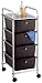 Wenko 4-Tier Drawer Trolley Messina black
