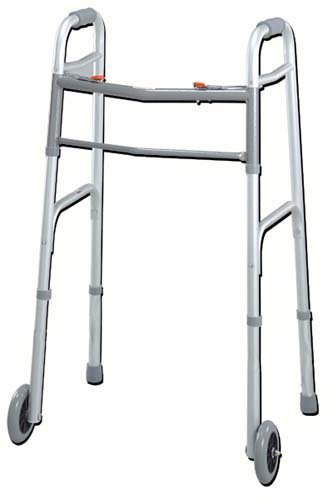 Easy-Release 2 Button Walker Adult With 3 Wheels