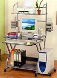 Review Furniture On The Web  / Computer Desk With Shelves