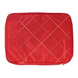 Golla - Sleeve pour ordinateur portable Grid - 13" - Nylon - Rouge - Motifs : Rose