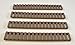 Heat Resistant 18 Slot 7 Inch Rail Ladder Covers (Pack Of 4) - Tan Dark Earth Color