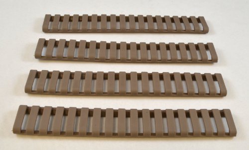 Heat Resistant 18 Slot 7 Inch Rail Ladder Covers (Pack Of 4) - Tan Dark Earth Color