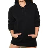 American Apparel - California Fleece Pull-Over Hoody, Black, M