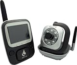 Infant 2.4ghz Digital Video/Audio Baby Monitor System with 2.4″ LCD Display Optics, 8 IR LEDs for upto 15ft Night Vision, FHSS Radio Transmission, Rechargeable Lithium Ion Battery for Monitor, Voice Activated Power Saving Mode (Black)