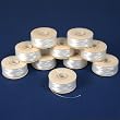 10 White Nymo Beading Thread Spools Stringing Size 00