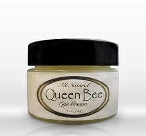 Queen Bee 100% All-Natural, Organic Under Eye Cream - Removes Dark Circles, Facial Lines and Wrinkles Naturally - 1oz (30ml)